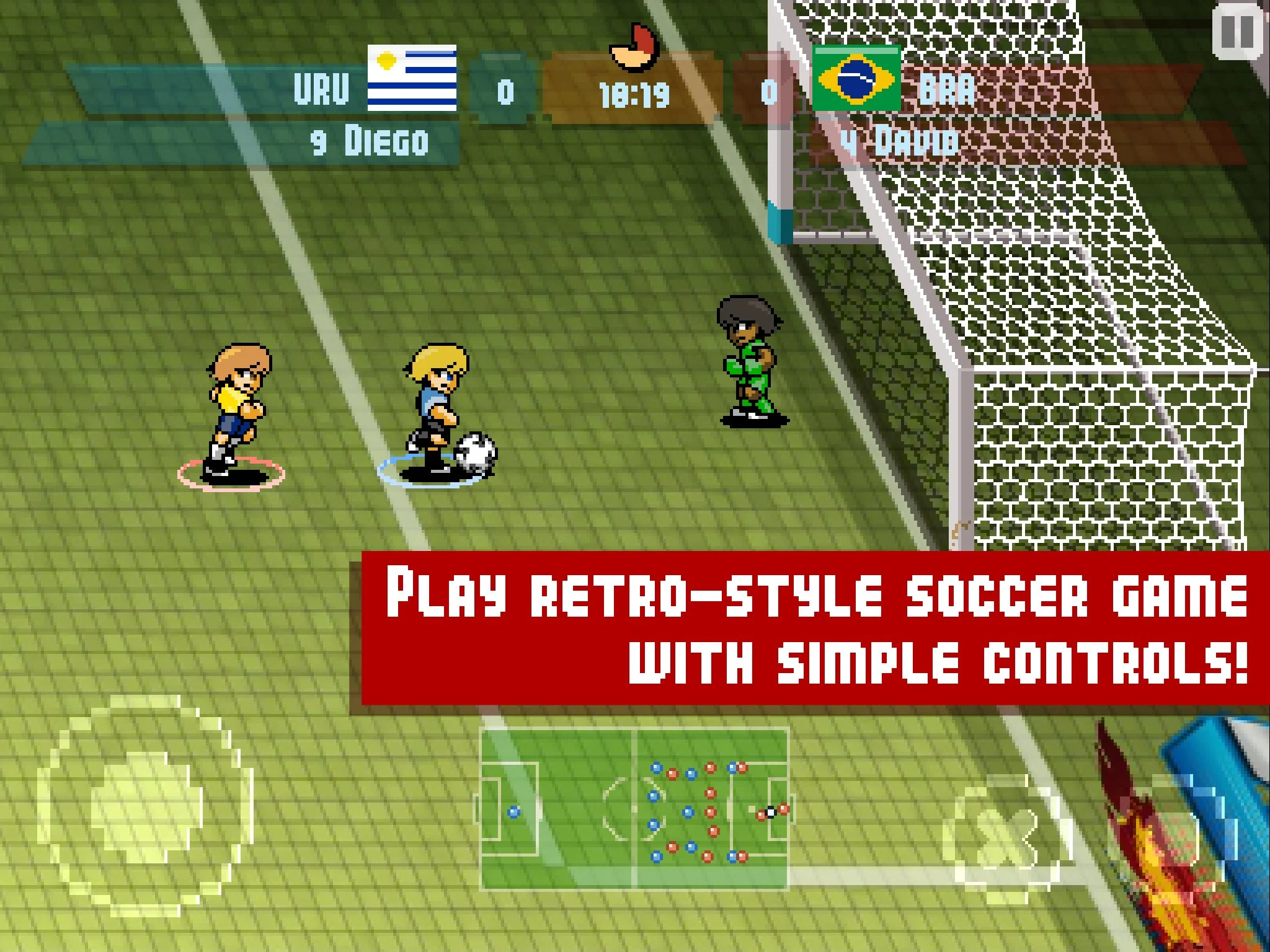 Pixel Cup Soccer Maracanazo screenshot